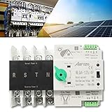 AIFIZO Dual Power Automatischer Transferschalter AC 400V 100A NLQ4-125/4P Umschalter Notstrom für Kommunaler Strom, USV, Wechselrichter