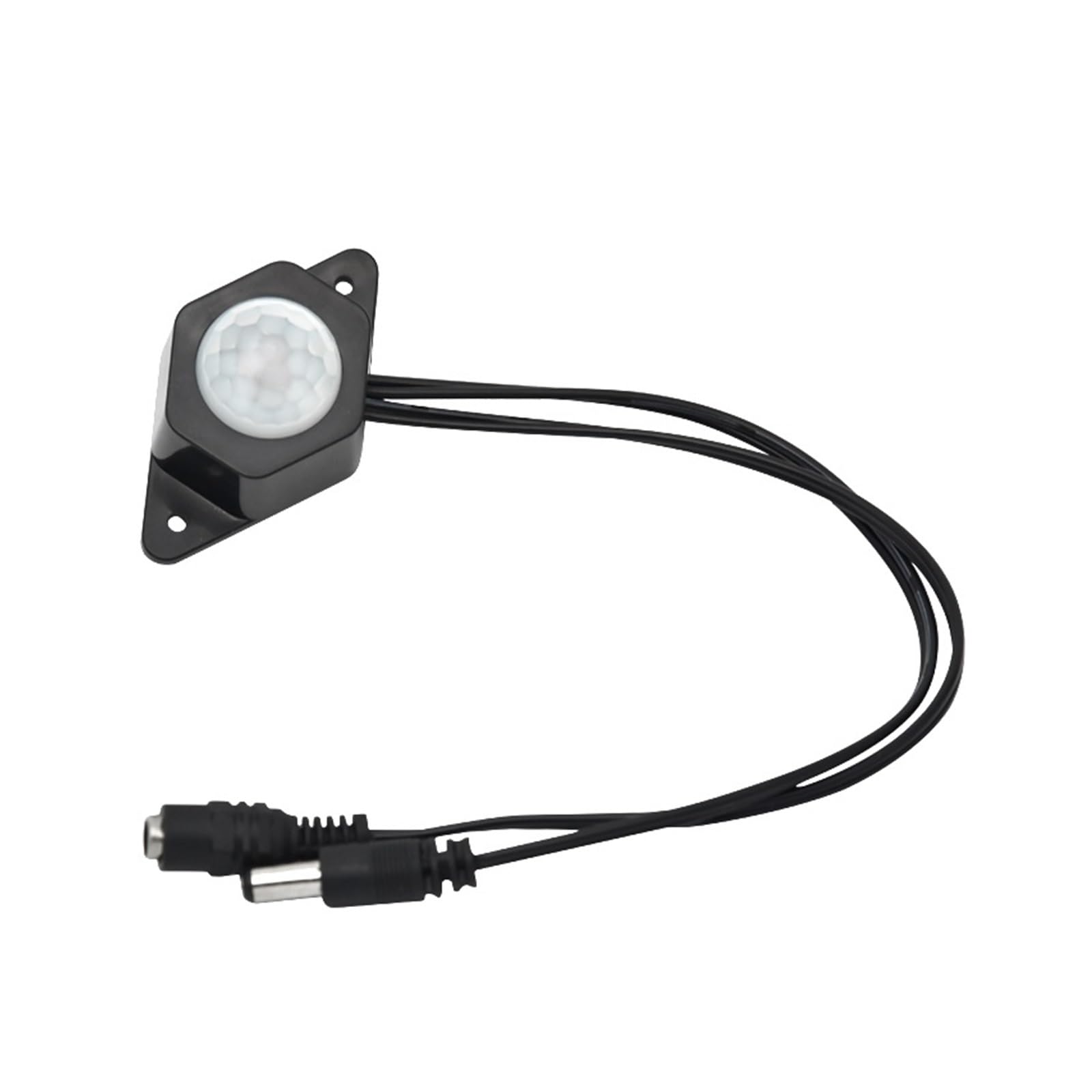 DC5V-24V 12V PIR Human Body Infrared Motion Sensor Detector Control LED Light bar photosensitive Switch Connector(LSD-P6A Black)