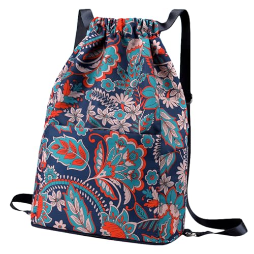 Bolsa de piscina con cordón, mochila ligera transpirable de gran capacidad para gimnasio y deporte
