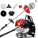 CHIKURA Gx35 Backpack 4 Stroke 7 in 1 Brush Cutter Tiller Grass Hedge Trimmer...