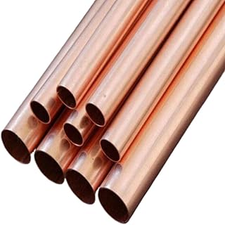 1PC Copper Pipe 1mm Wall Thickness 3-30mm OD 300mm 500mm Length Hollow Straight Round Tubule Cooper Tube Piping (Size : 300mm, Color : OD 8 x ID 6mm)