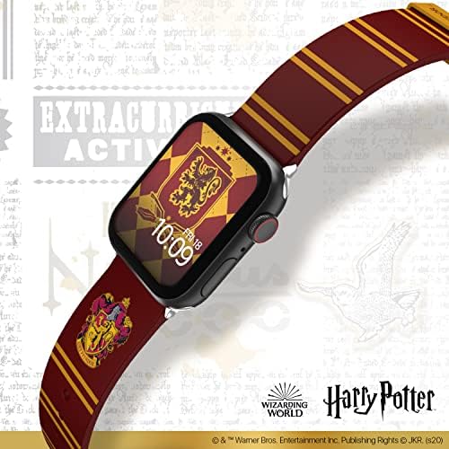 Harry Potter  Officially Licensed Silicone Smartwatch Band Compatible with Apple Watch, Fits 38mm, 40mm, 42mm and 44mm