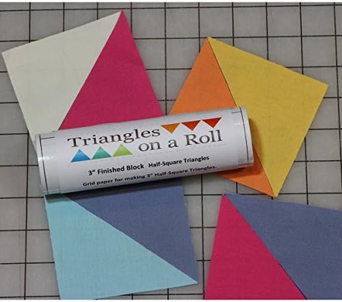 Triangles On A Roll H250 2.5 in. Half Square Triangle Paper : Amazon.ca ...