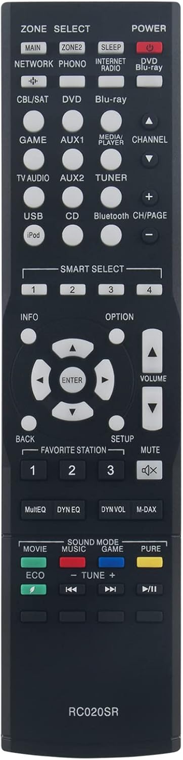 ALLIMITY RC020SR Remote Control Replace fit for Marantz AV Amplifier NR1504 NR1505 NR1502 30701014600AM NR1504/K1B NR1504/N1B NR1504/N1SG NR1504/U1B NR1504BL