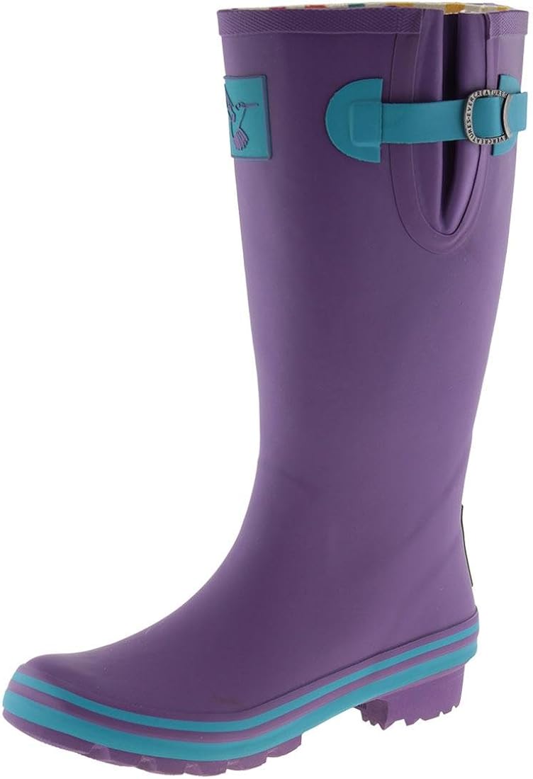 purple wellies