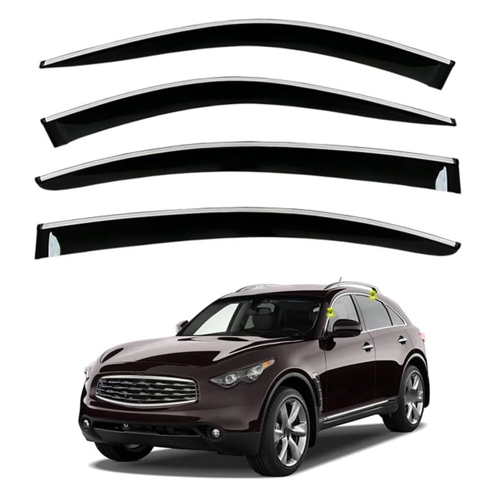 Déflecteurs d'air Infiniti FX S51 : fini l'eau qui coule par la vitre ouverte quand il pleut