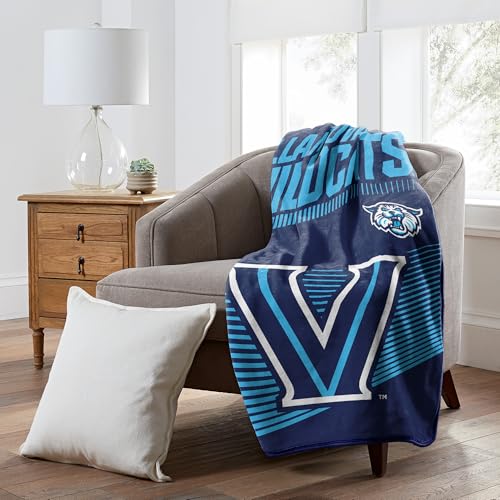 Villanova Wildcats 60" x 80" NCAA Officially Licensed Bed Blanket – Super Soft Lightweight Fleece Blanket for Game Day, Dorms, Couch, Travel & Tailgating Comfort