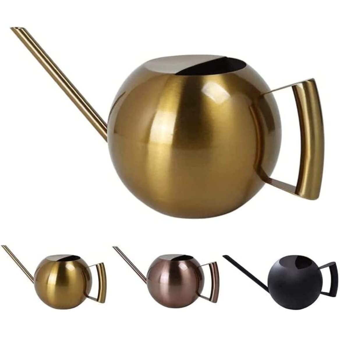 Gießkanne Edelstahl-Gießkanne Mit Langem Auslauf, Kreative Gießkanne, Um EIN Verschütten Zu Verhindern Gartenarbeit(Gold)