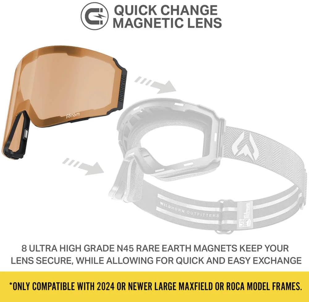Wildhorn Maxfield PRO Ski Goggles Replacement Frameless Lens