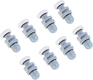 Sliding Door Roller Track Wheels, Plastic, 20mm, Wear-Resistant, Quiet, Rust-Proof, 8 Pack for Glass Window and Bathroom Doors