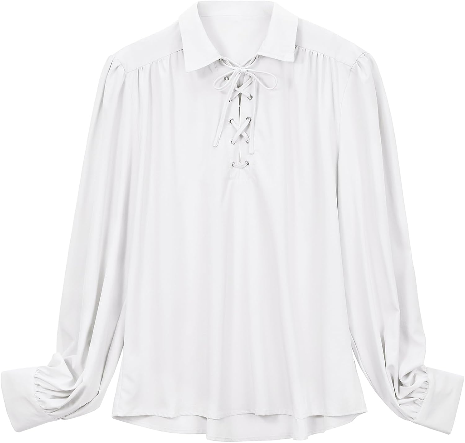 Pirate Shirt Men Renaissance Faire Costume Medieval Victorian Shirt Vampire Gothic Steampunk Costume Halloween Cosplay Tops - Image 6