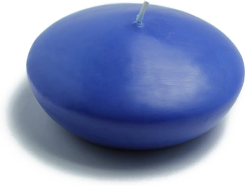 Zest Candle CFZ-090_8 24-Piece Floating Candle, 4", Blue