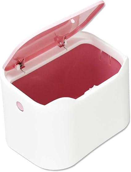 Amazon 令和最新版 ミニサイズ 卓上ゴミ箱 ーangel Pinkー ふた付き ダストボックス かわいい キレイ オススメ シンプル 丈夫 化粧道具 小物入れ 収納 隠せる ワンタッチ開閉 コンパクト 取り外し可 大容量 多用途 車内用 家庭用 清潔感 防水 防臭 お掃除楽々