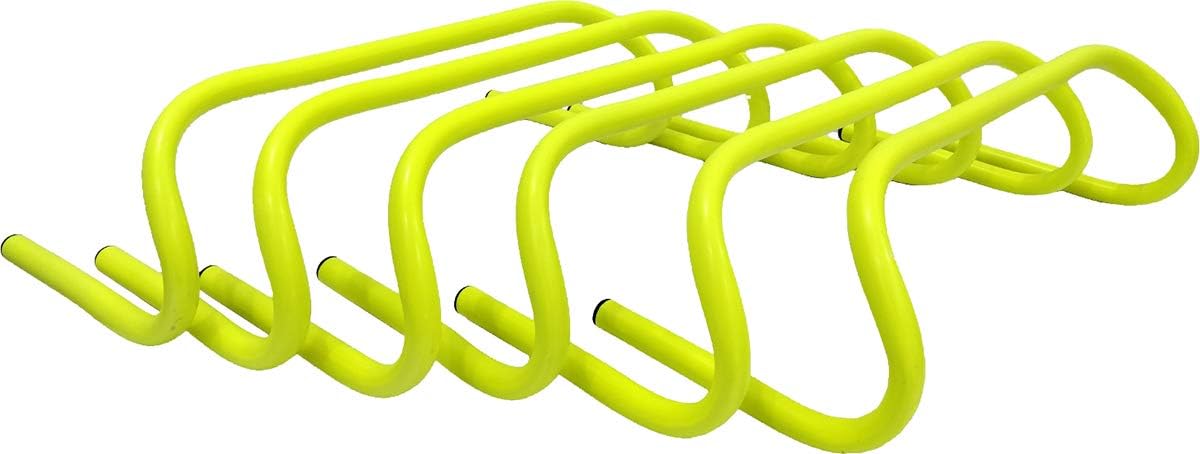 ND Sports Speed Training Agility Fitness Hurdle 6-Piece Set, 6-Inch Size, Yellow