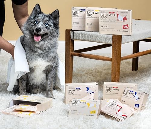 Himmy XL Pet Wipes for Dogs and Cats – 18” x 30” Bath Wipes for Cleaning, Deodorizing, Conditioning, Anti-Itch Grooming, Wet Dog Wipes for Paws, Butt, Ear, Eye, Face Whole Body Lavender Himmy XL Pet Wipes for Dogs and Cats – 18” x 30” Bath Wipes for Cleaning, Deodorizing, Conditioning, Anti-Itch Grooming, Wet Dog Wipes for Paws, Butt, Ear, Eye, Face Whole Body Lavender