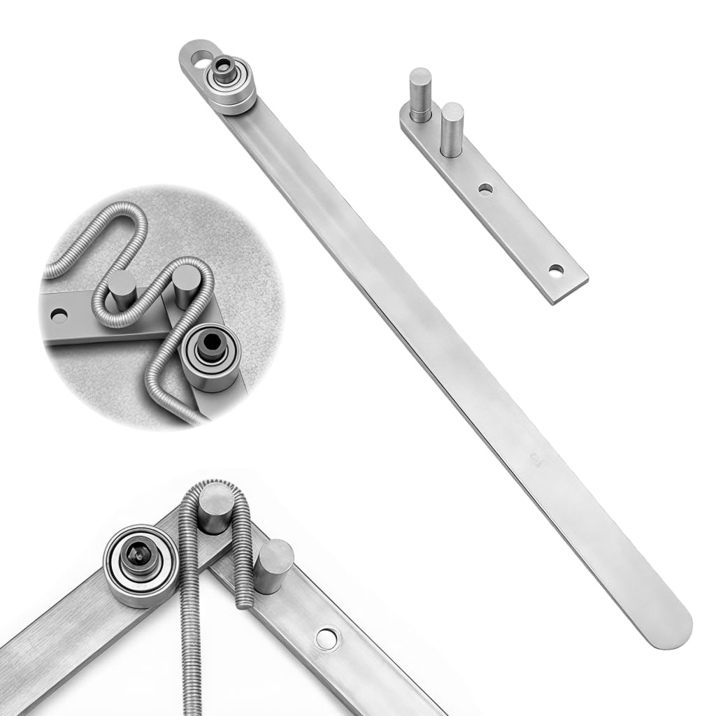 Serplex® Manual Steel Rod Bending Tool Set, Bearing-Equipped Metal Bender with Flathead Plates and Springs, Handheld Rod and Wire Bender for Metalworking and DIY Fabrication-image-6