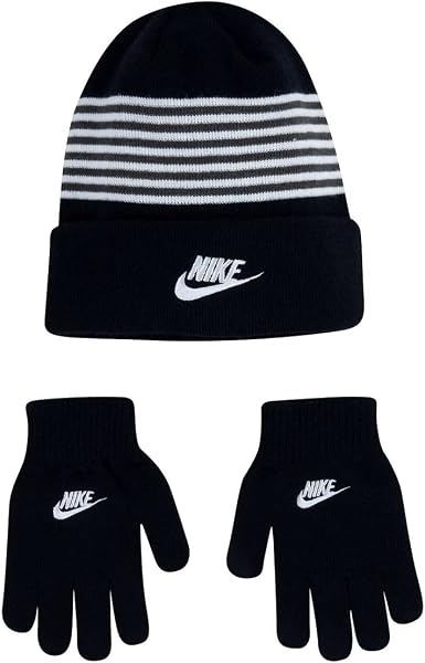 Amazon.com: Nike Striped Beanie Gloves 