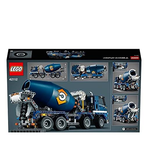 LEGO Building Block Technic Multicolour Plastic Concrete Mixer Truck 42112 Building Set - Image 11