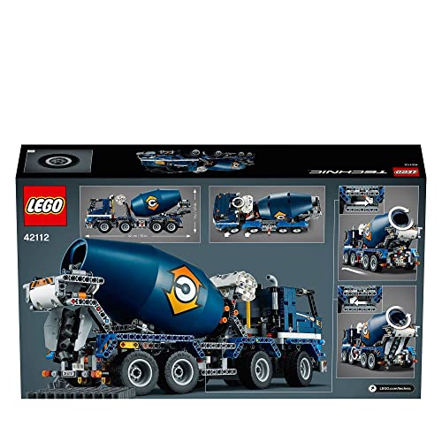 LEGO Building Block Technic Multicolour Plastic Concrete Mixer Truck 42112 Building Set - Image 11