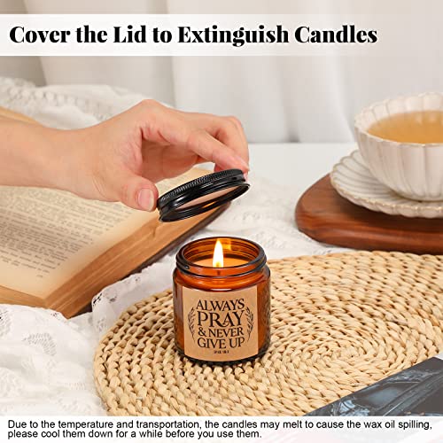 10 Jars Scented Candle 3.5Oz Thank You Christian Religious Gifts For Friends Women Coworker Employee Appreciation Motivational Inspirational Gifts For Volunteers Teachers Gifts (Brown) #TOP4