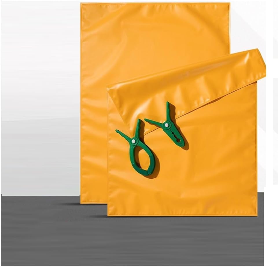 GRRICEPL Electrician Safety Work Mat, Commercial Electrical Safety Insulated Blanket, High Voltage Work Kit - 0.4/10KV, with Two Pairs of 10/14cm Opening Clips(0.4KV/1000x1000 mm)