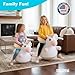 WALIKI Unicorn Hopper Ball | 20-Inch Deluxe Inflatable Jumping Ball with Handles | Magical Sit & Bounce Ride-On Toy for Girls Ages 6, 7, 8, and 9 | Fun Indoor/Outdoor Play