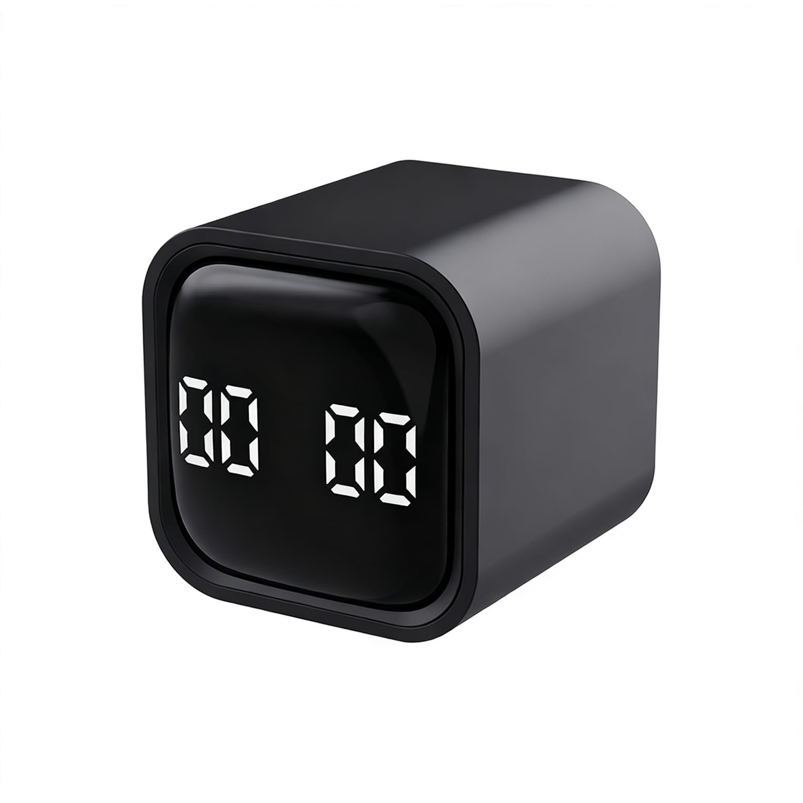 TWISAXC Transform Productivity With Pomodoro Timer Cube Mini Timer Featuring Easy 5 Hour Timing For Improved Focus Rotate, black