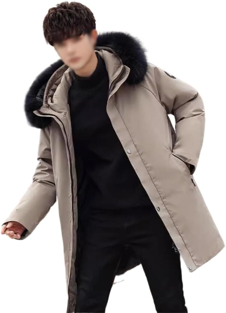 JSEIAJB Down Jacket Male In Winter Long Money Add Thick Youth White Duck Trend Casual Coat