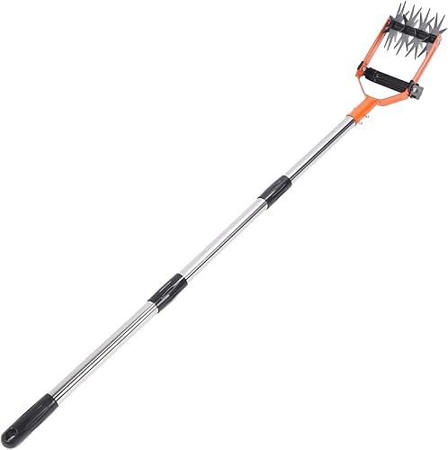 Miniatura 8 de Garden Cultivator Tool, Adjustable Holds Garden Area Gardening Hand Tiller Flexible Use 4 Combining Gears Wearresistant for Soil Mixing (4 Sections)