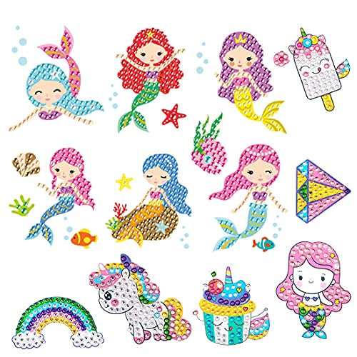 O-Kinee Diamond Painting Enfant, Broderie Diamant pour Enfant, 5D Diamond Painting Enfant, 5D Peinture en Diamant, pour Broderie Diamant pour Les Enfants et Les Débutants Adultes Fille Cover