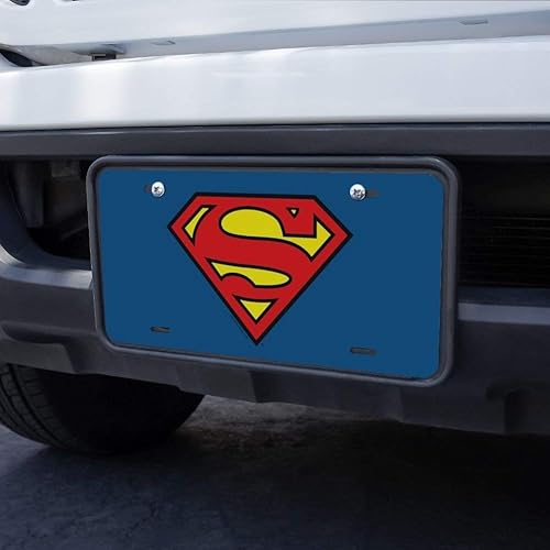 Miniatura 3 de Superman Classic S Shield - Placa de matrícula de metal con logotipo