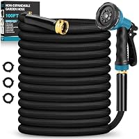 100FT Non-Expanding Lightweight Hose with 10-Function Nozzle only