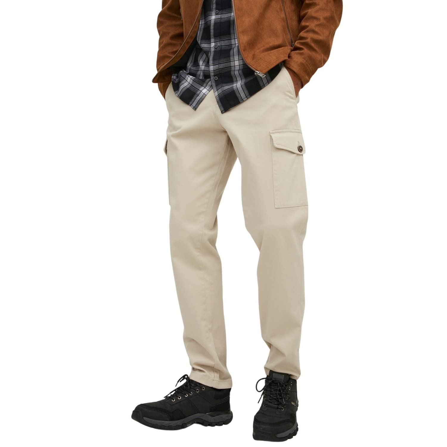 Jack & JonesMens Jpstollie Jjbowie Cargo Noos Pants (pack of 1)