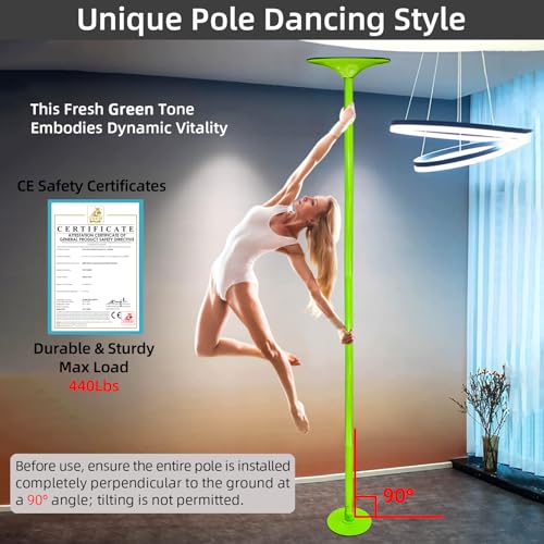 image for PRIOR FITNESS Dance Pole Kit, Pro Quality 45mm Heavy Duty Pole Dancing