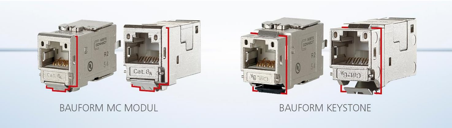 METZ CONNECT Moduł E-DAT Cat.6A K Jack - Keystone