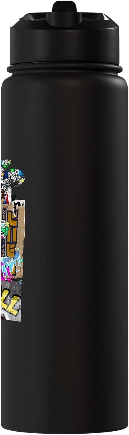 Sonic the Hedgehog Graffiti Let's Roll Stainless Steel Insulated Water Bottle