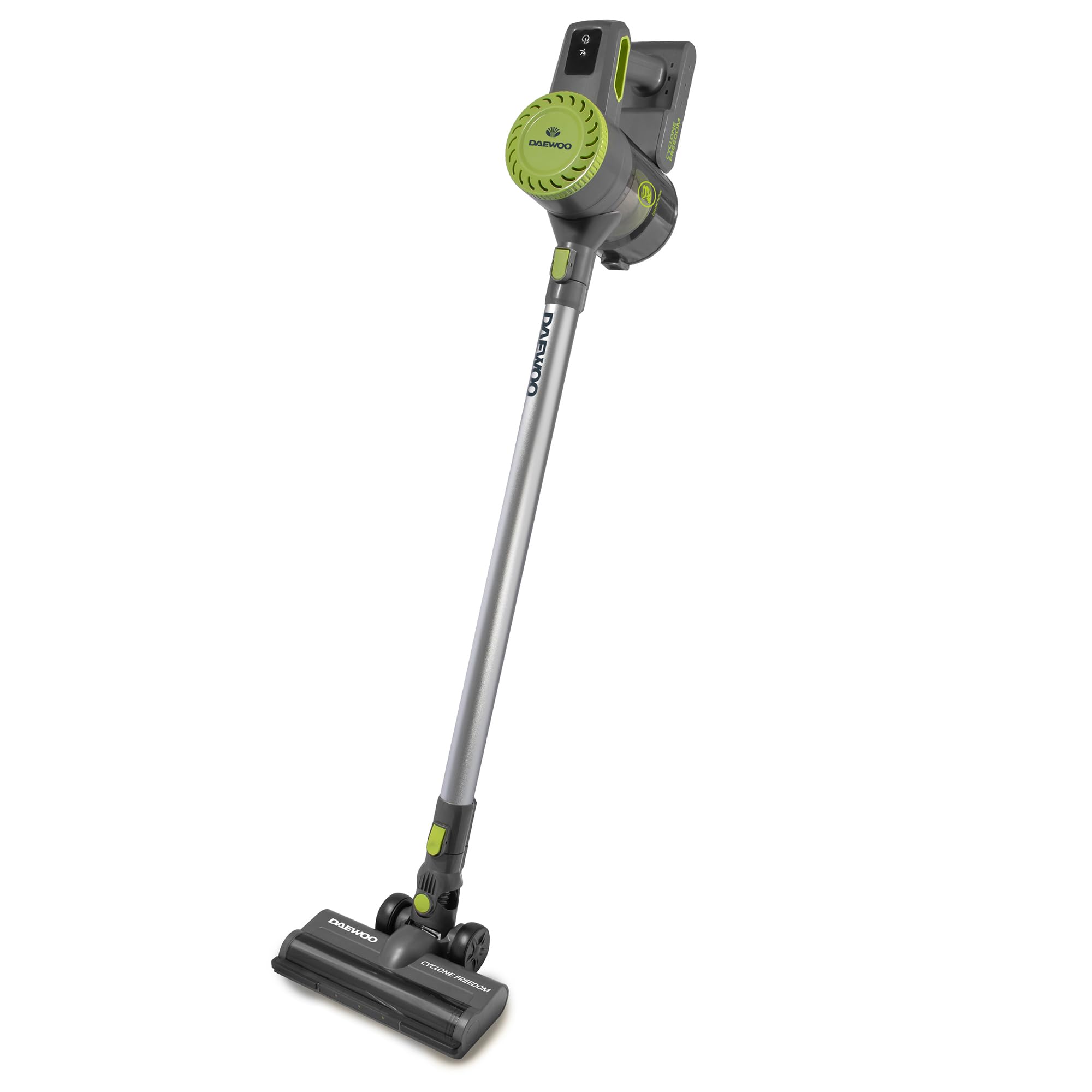 Daewoo Cyclone Pro | Cordless Handheld Vacuum Cleaner |Bagless 0.6L Dust Tank |35 Min Run Time | Wall Hanging Storage & Charging Doc | Interchangeable Brush Heads
