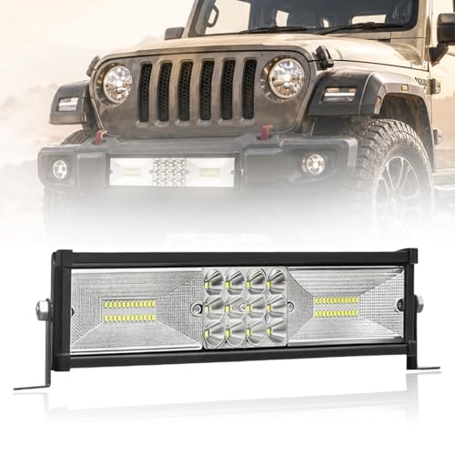 FABTEC 60 LED Mercury Bar Light, LED Fog Light for Cars, Car LED Light (11 Inch, White)