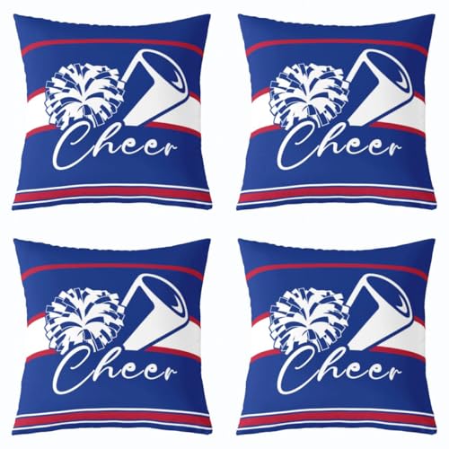 Cheer Throw Pillow Covers Set of 4