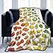 Coperte Super Morbido In Peluche Frutta Verdura Coperta Plaid in Flanella per Letto e Divano, Leggere, Calde, accoglienti e Resistenti Coperte