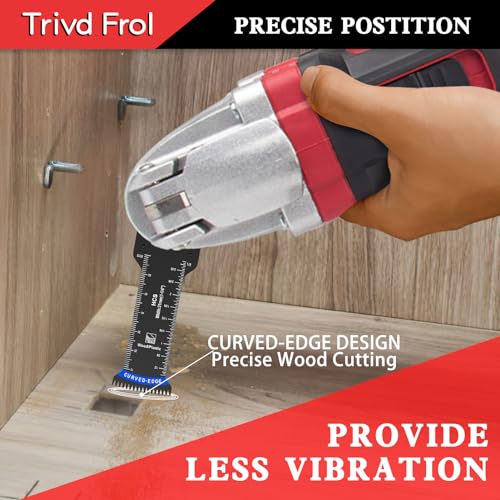 Trivd Frol 10 Pcs Extra Longas Lâminas De Serra Oscilantes, Lâminas Multiferramentas Bimetálicas De