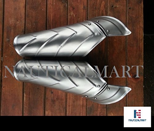 NauticalMart Milanese Arm Harness Vambrace and Elbow Cops Silver