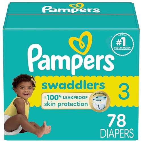 Image of Pampers Baby Diapers - Swaddlers - Size 3, 78 Count, Ultra Absorbent Disposable Infant Diaper