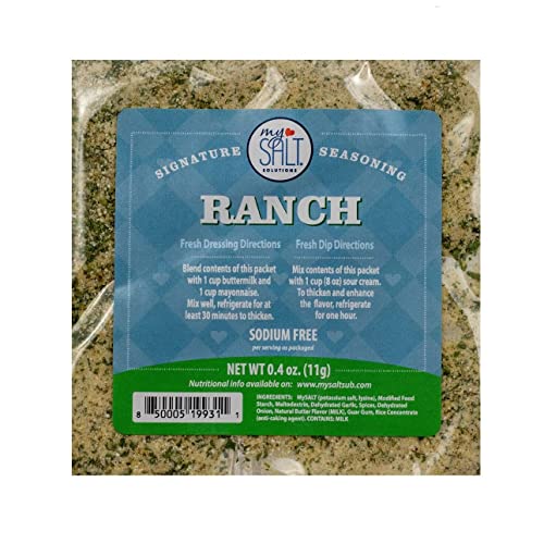 Ranch Salad Dressing & Seasoning Mix, Sodium Free, 5 Pack #TOP1