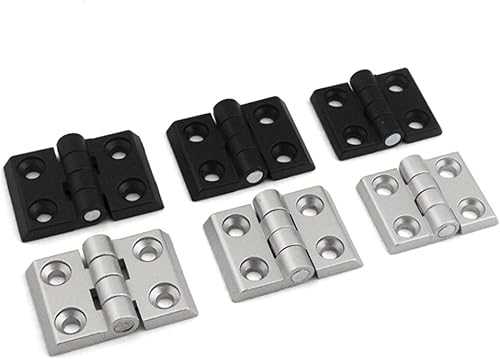 Miniatura 5 de Furniture Hardware Accessories Black Hinge 202030304040 Finished Aluminum Alloy Hinge Active Hinge Profile Connection Woodworking Exclusive (Color