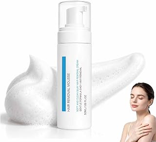 Ice-Cooling Hair Removal Cream for Sensitive Skin, Plant Extract, Cooling Depilatory Cream for Face, Legs, Arms & Body,Fast-Acting Formula, Easy At-Home Hair Remover