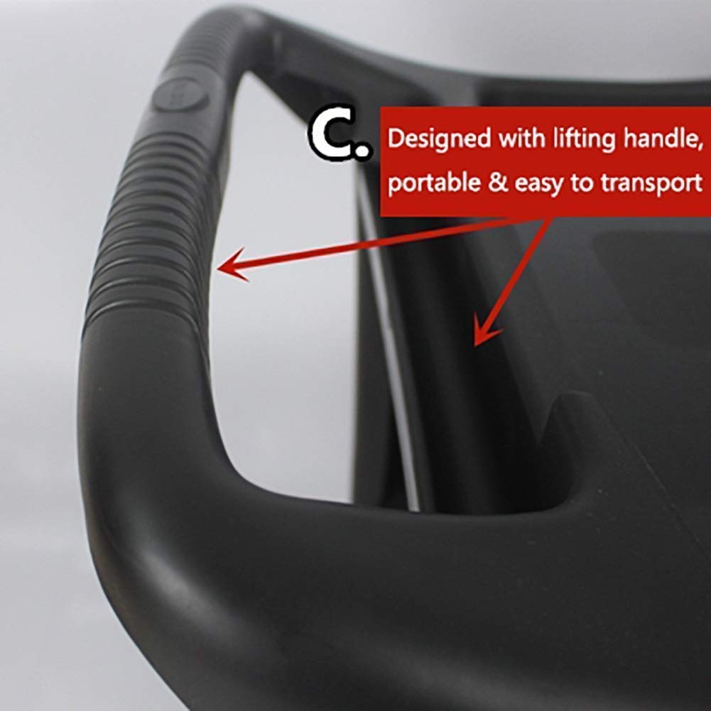 Carrello della Spesa Pieghevole, Carrello per carrelli manuali Portatili, Carrello della Spesa, rimorchio, Carrello per Bagagli Multiuso, Adatto alla movimentazione di Merci Pesanti (A)