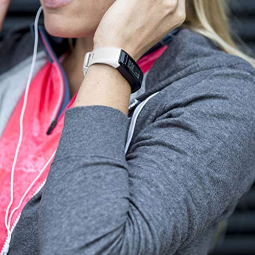 Baluue Siliconen Horlogebandje Horlogeband Vervangende Quick Release Band Compatibel Voor Garmin Vivosmart Hr (Wit) - Afbeelding 7