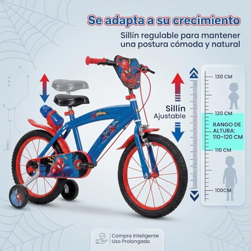 Miniatura 3 de Toimsa Bicicleta 16 Spiderman Huffy 5 8 Años