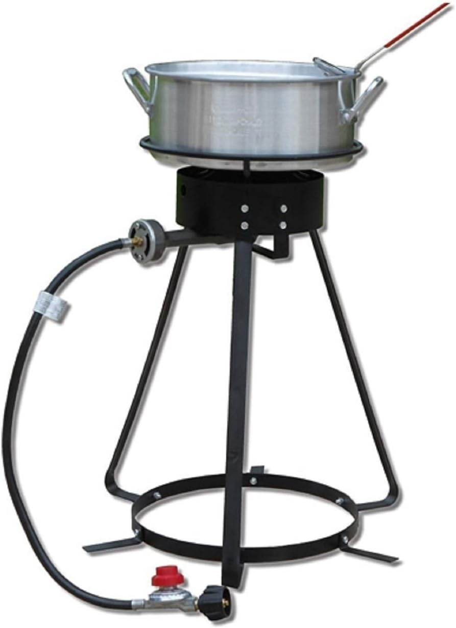 King Kooker 1224 24" Cooker Package with 10 Quart Aluminum Fry Pan with Basket